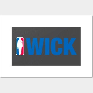 John Wick NBA (blue) Posters and Art